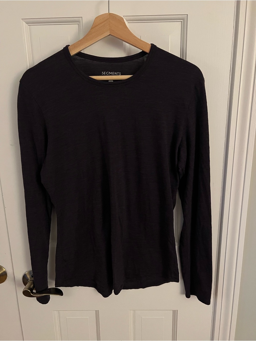 Segments Women's Long-Sleeve Purple Crewneck Tee